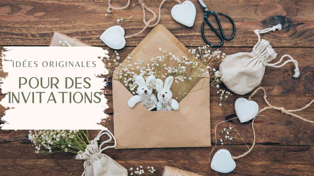 Idées originales pour des invitations de mariage créatives