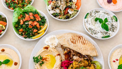 Buffet Complet « Chaud et Froid » — table traiteur Al Boustan, mezzés et plats libanais